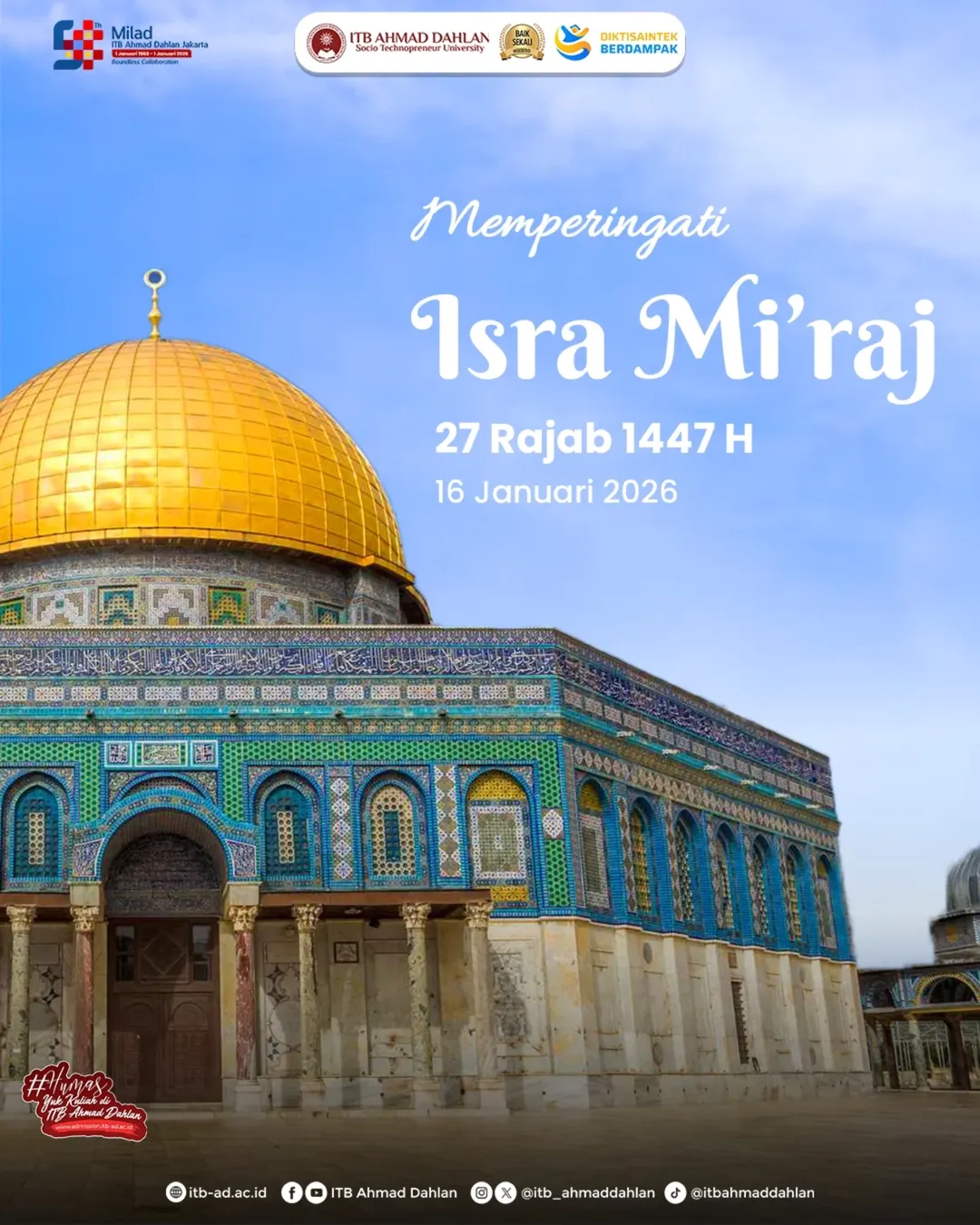 Selamat Memperingati Isra’ Mi’raj Nabi Muhammad SAW 